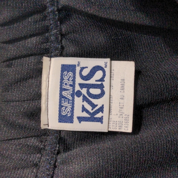 Vintage Sears Kids Elastic Waistband Slit Detail Black Skirt - Picture 3 of 5